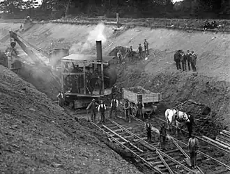 Cutting construction in 1905