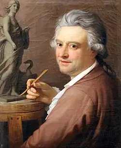 Portrait of the sculptor Carlo Albacini, oil on canvas, Accademia di San Luca, Rome