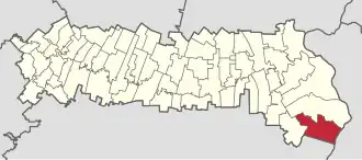 Location in Ialomița County