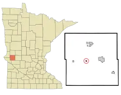 Location of Alberta, Minnesota