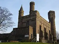 The Castle Climbing Centre next to the West Reservoir, once the main Water Board pumping station