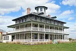 The Stone House Inn was built in 1854 as a home for industrialist David Sisson. At the time of completion, it was the biggest residence in the area.[45]
