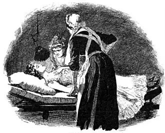 Madame wrote something on her neck