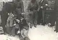 Jews captured from a bunker
