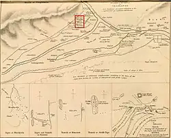 Stupas around Jelalabad, Bimaran area highlighted