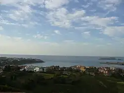 View of the town of Suances, in Cantabria (Spain)