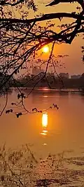 Sunset at the Rabindra Sarovar