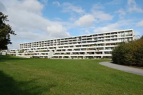 Modern apartment buildings from 1970 in Vesterbro