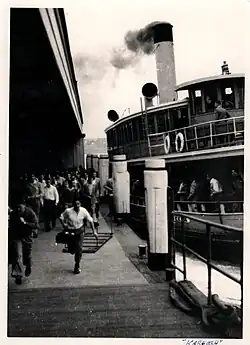 Arriving at Circular Quay, 1950s