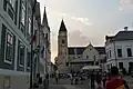 The Holy Trinity Square behind St. Michael's Cathedral, Veszprém in the Castle Hill