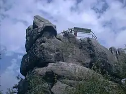 "Fotel Pradziada" on Szczeliniec Wielki