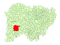 Location in Salamanca