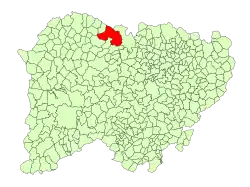 Location in Salamanca