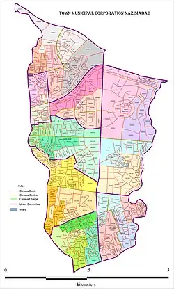 Location of Nazimabad Town