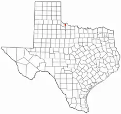 Location of Chillicothe, Texas
