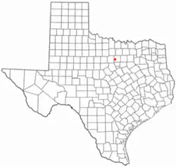 Location of Millsap, Texas