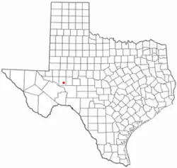 Location of Rankin, Texas