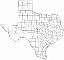 Location of Richland Springs, Texas