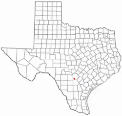 Location of Somerset, Texas