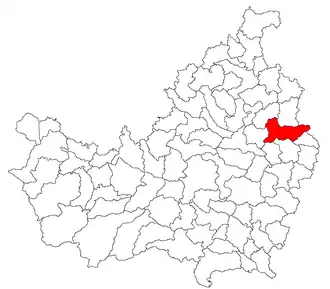 Location in Cluj County