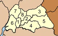 Map of districts