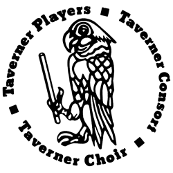 circular logotype surrounding an illustration of a parrot