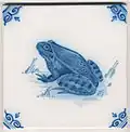 Image 22Old Dutch tile from Friesland (from Frogs in culture)