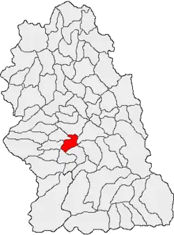 Location in Hunedoara County