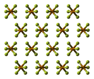 Ball-and-stick model of the crystal structure