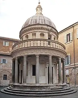High Renaissance - The Tempietto, San Pietro in Montorio, Rome, by Donato Bramante, 1502[176]