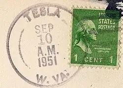Tesla West Virginia Postmark