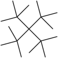 Skeletal formula of tetra-tert-butylmethane
