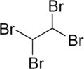 Seletal formula of tetrabromoethane
