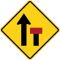 Right lane ends