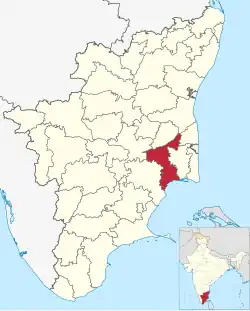 Location in Tamil Nadu