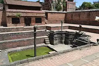 Nag Pokhari hiti with a pond inside, Bhaktapur