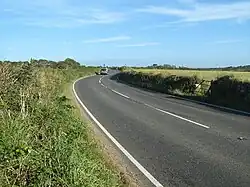 The A3071 near Tremayne farm