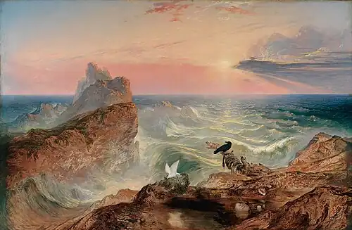 The Assuaging of the Waters (1840). Oil on canvas, 143.5 x 219.1&nbsp;cm. California Palace of the Legion of Honor, San Francisco