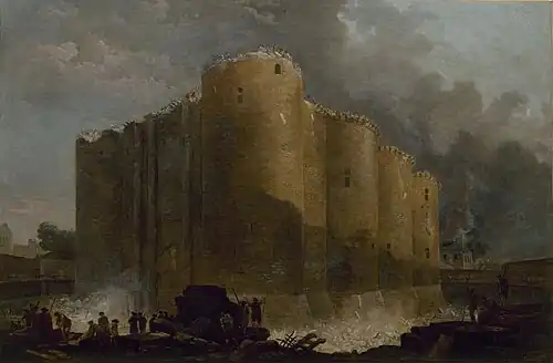 The Bastille During the First Days of its Demolition (1789), 96 x 135&nbsp;cm., Musée Carnavalet