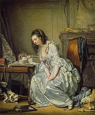The Broken Mirror by Jean-Baptiste Greuze