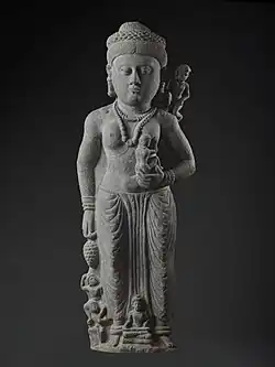 Hariti with children (front). 1st century BCE, Gandhara.