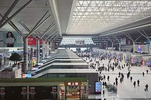 The Concourse of Zhengzhou East railway station