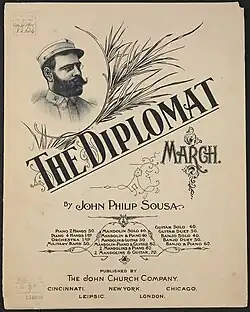 Music sheet of march "The Diplomat"