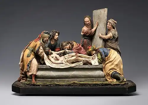 Baroque – The Entombment of Christ, by Luisa Roldán, 1700–1701, polychrome terracotta, Metropolitan Museum of Art, New York City