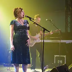 The Hillbilly Moon Explosion performing at Leysin Nescafé in February 2011