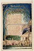 Songs of Innocence and of Experience, copy Z, 1826 (Library of Congress) object 8 "The Lamb"