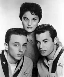 The Teddy Bears, c. 1958 Clockwise from top: Carol Connors, Marshall Leib and Phil Spector