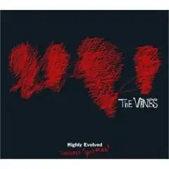 Four drawings of round red shapes somewhat resembling halves of two broken hearts, over a black background.