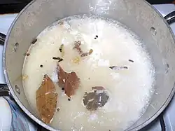 Step 1—Ghee rice, boiling the rice along with spices