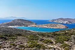 The natural bay where Kalotaritissa beach is located